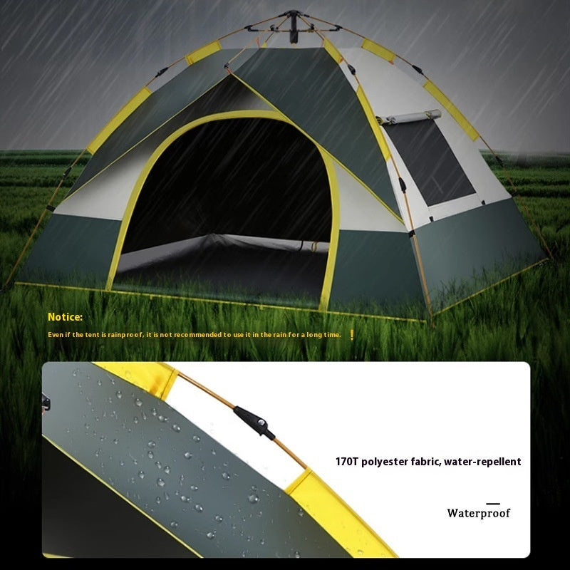 Outdoor 3-4 Person Automatic Quick-Open Camping Tent