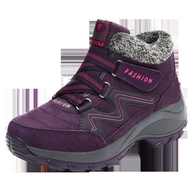 Women's Waterproof Leather Hiking Boots Non-Slip Outdoor