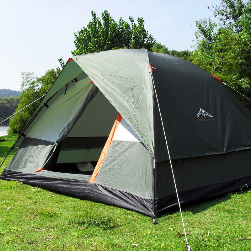 4-Person Double Deck Family Outdoor Camping Tent
