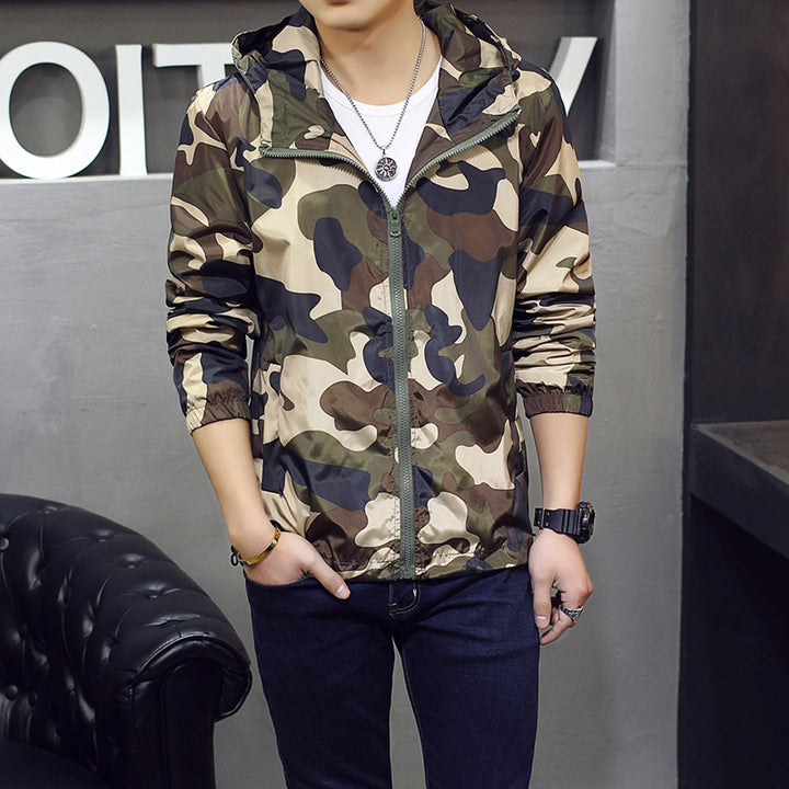 Men's Slim Fit Camouflage Fashion Jacket