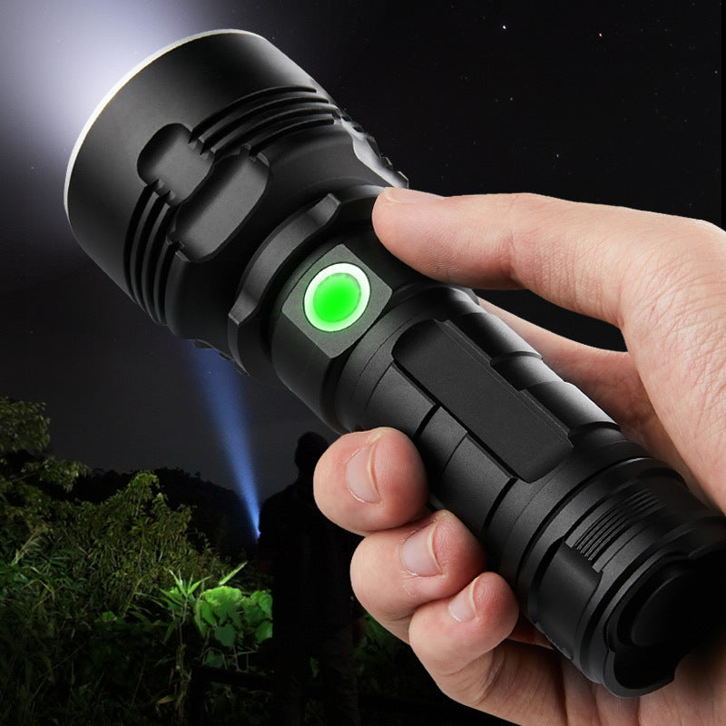 Rechargeable Ultra-Bright Long-Range LED Outdoor Flashlight