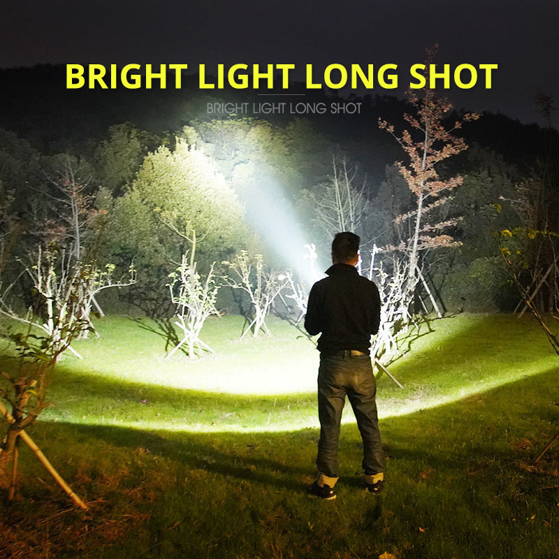 Rechargeable Ultra-Bright Long-Range LED Outdoor Flashlight