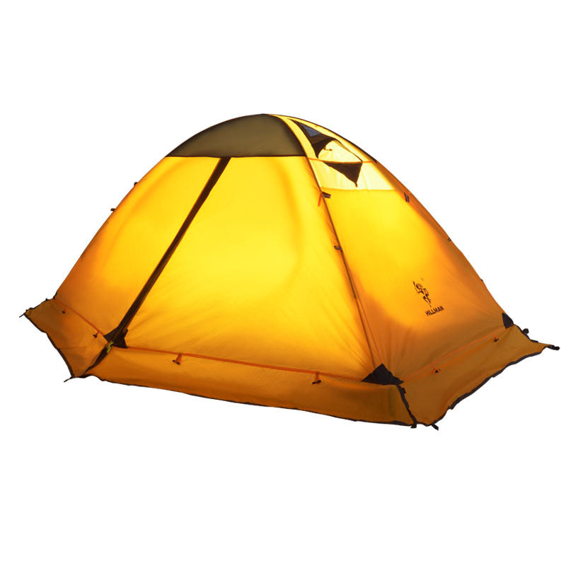 Outdoor Double-Layer Aluminum Pole Camping Tent