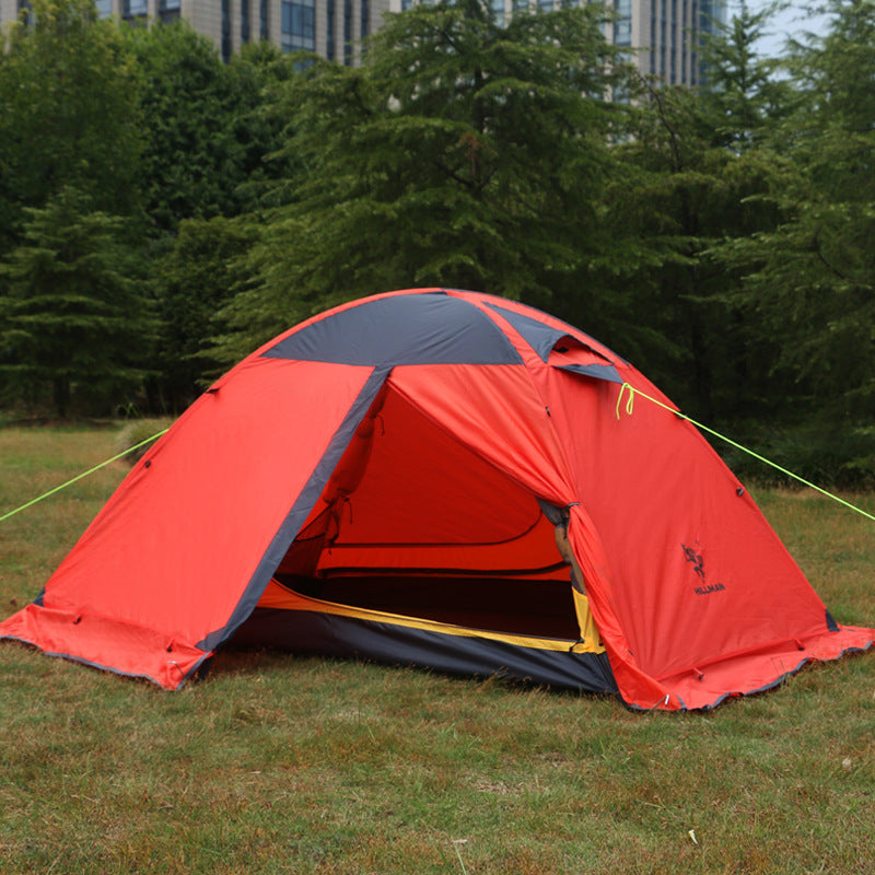 Outdoor Double-Layer Aluminum Pole Camping Tent