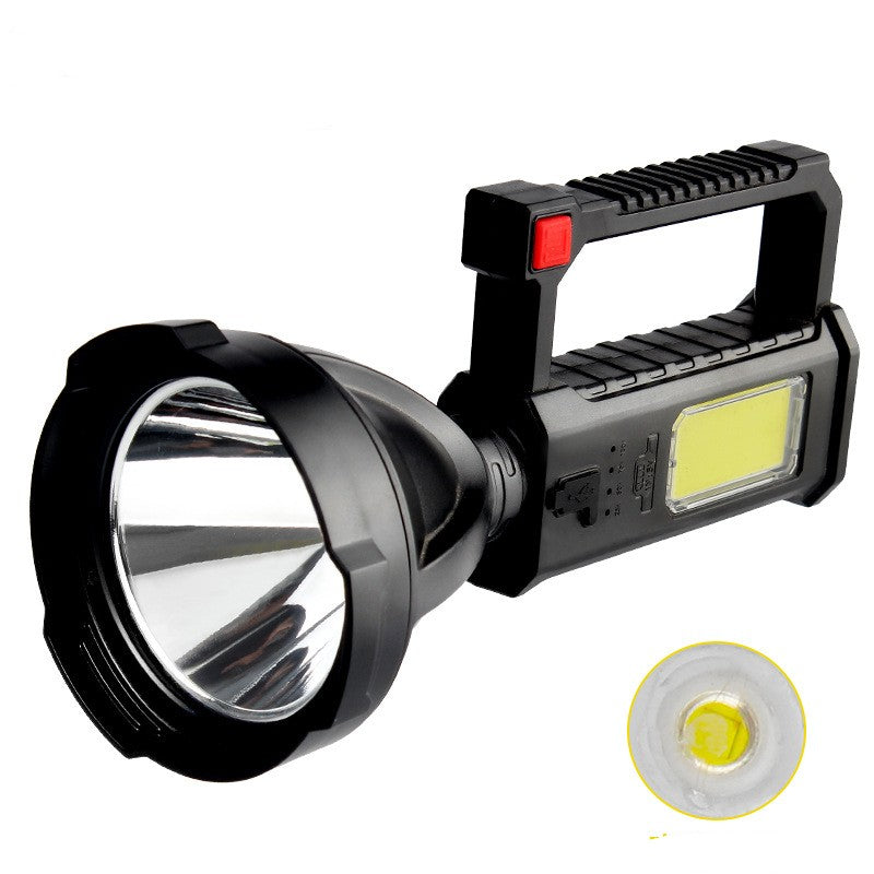 Portable High-Power Fishing and Camping Flashlight with Bracket