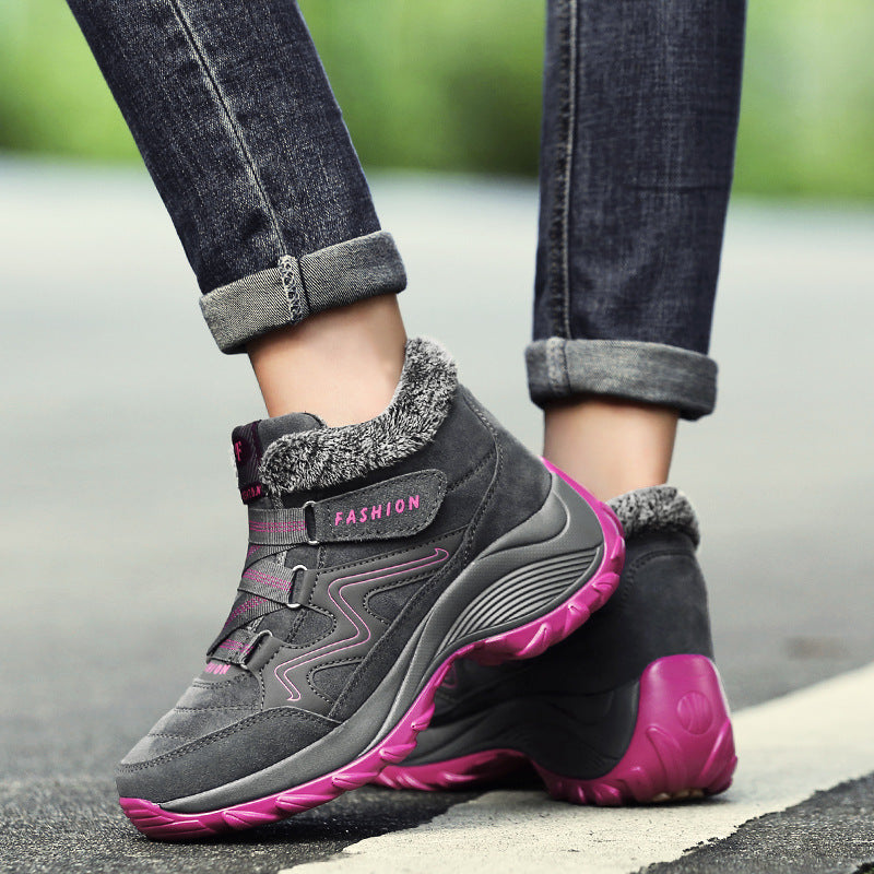 Women's Waterproof Leather Hiking Boots Non-Slip Outdoor