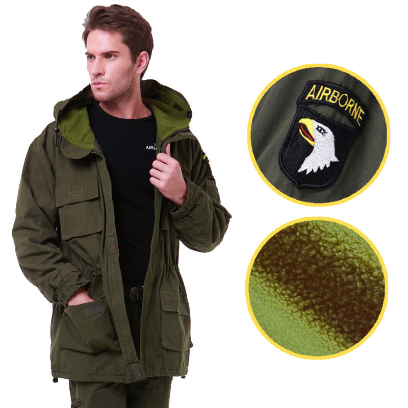 Men's Camouflage Cotton Casual Warm Windbreaker Jacket