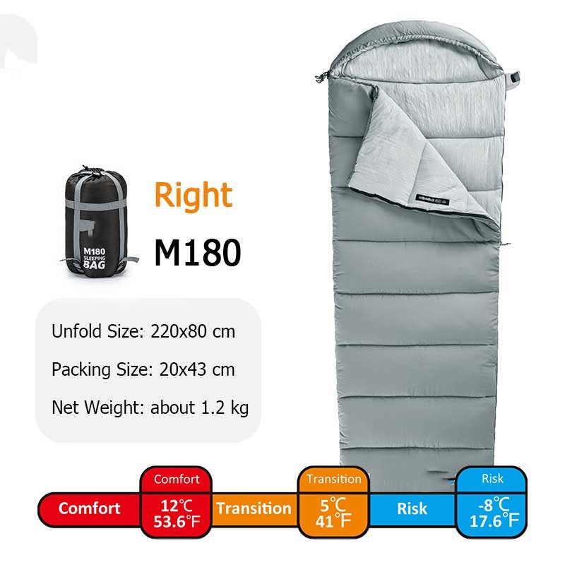 Spliceable Double Cotton Camping Sleeping Bag Portable