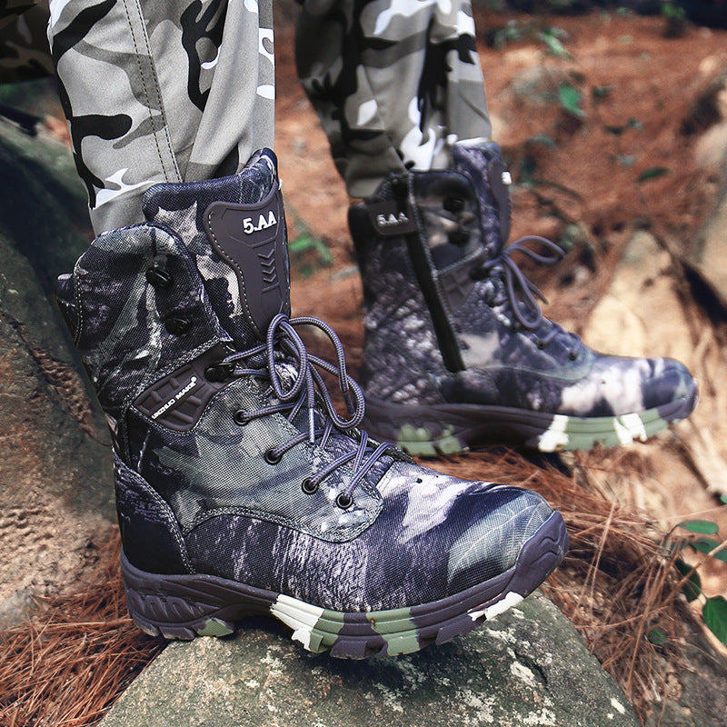High-Top Camouflage Waterproof Combat Boots
