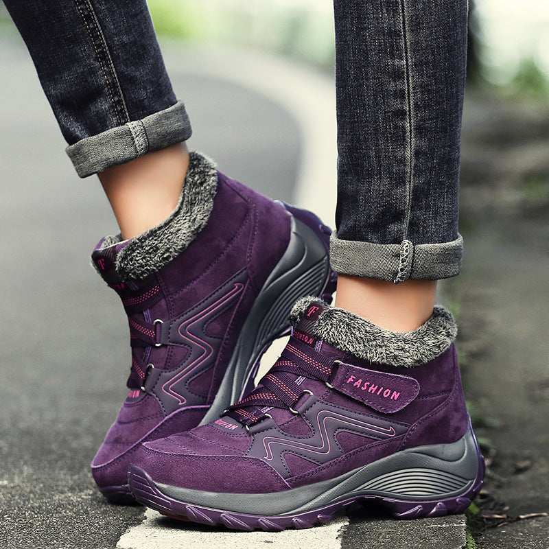 Women's Waterproof Leather Hiking Boots Non-Slip Outdoor