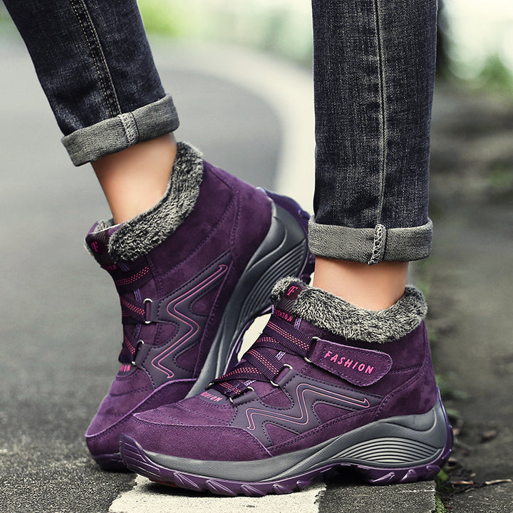 Women's Waterproof Leather Hiking Boots Non-Slip Outdoor