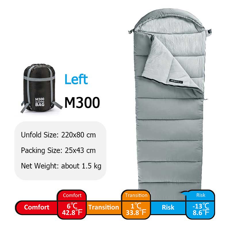 Spliceable Double Cotton Camping Sleeping Bag Portable