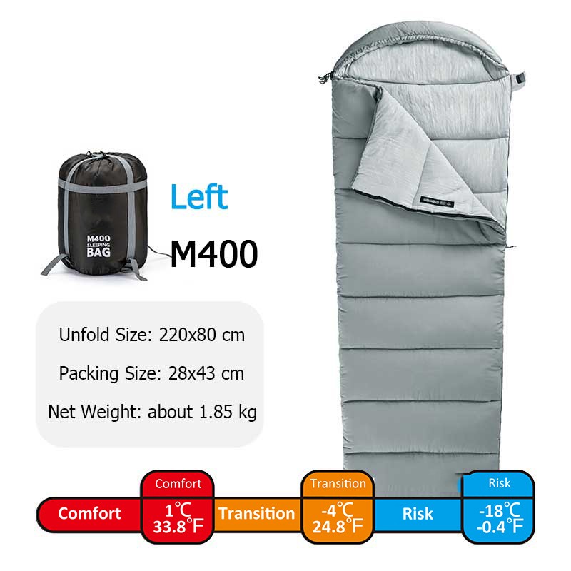 Spliceable Double Cotton Camping Sleeping Bag Portable