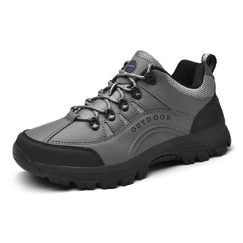 Men's Leather Low-Top Outdoor Hiking Boots