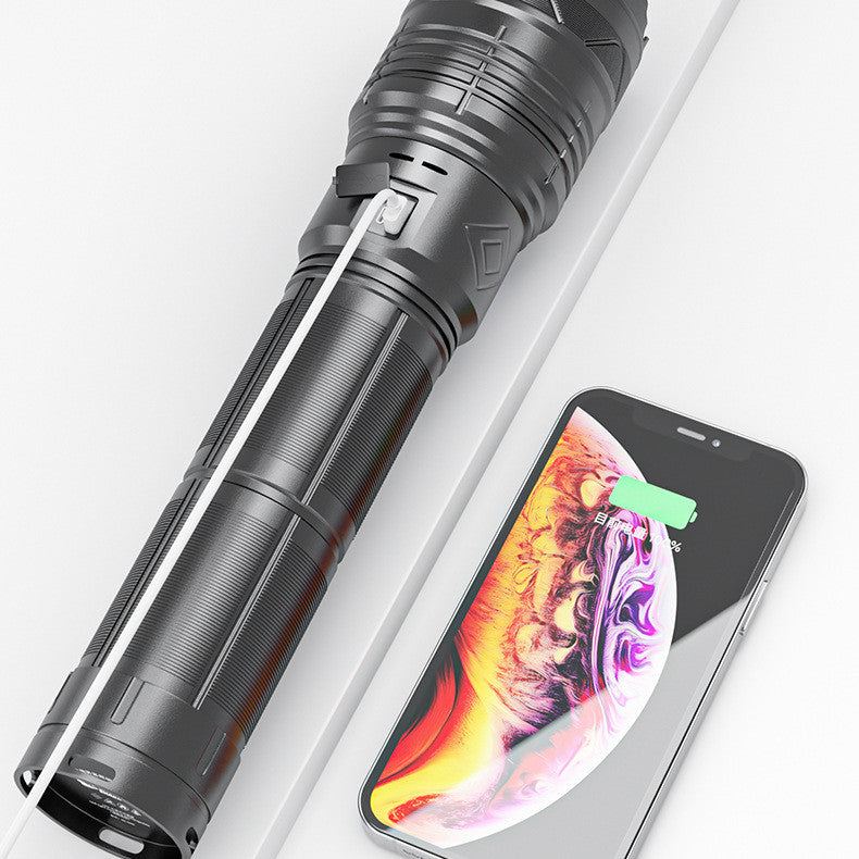 Super Bright Long-Range LED Flashlight USB Type-C