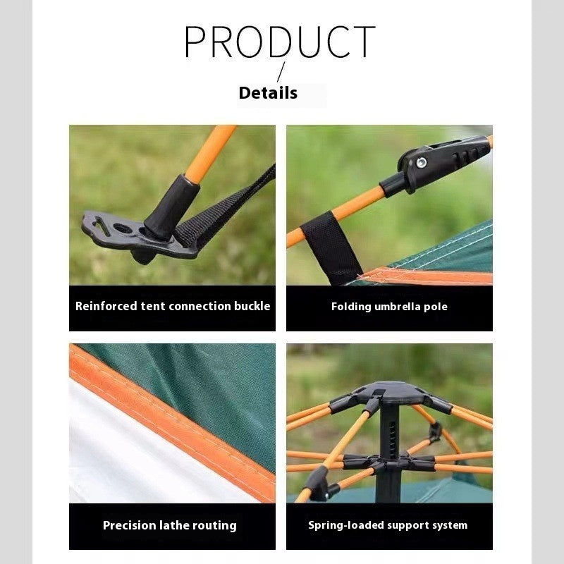 3–4 Person Automatic Outdoor Camping Tent with Rain Protection