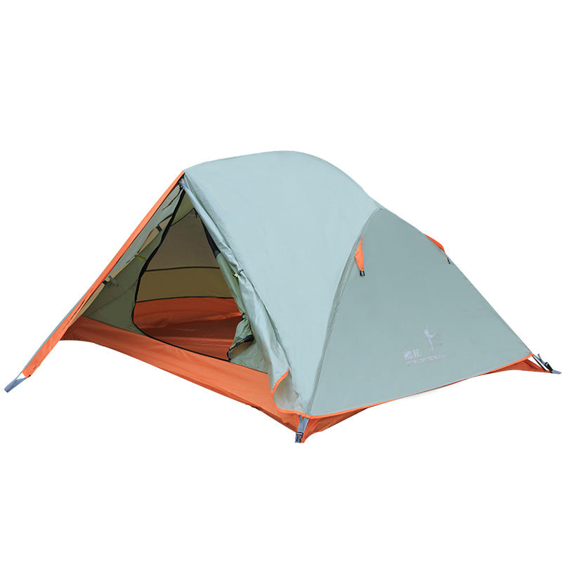 Outdoor Double-Layer Aluminum Pole Camping Tent