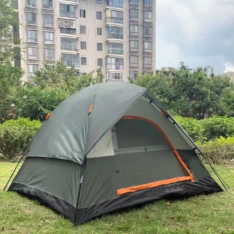 Outdoor Rainproof Double-Layer Family Travel Camping Tent