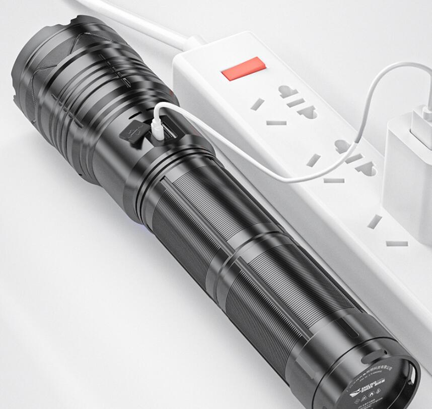 Super Bright Long-Range LED Flashlight USB Type-C