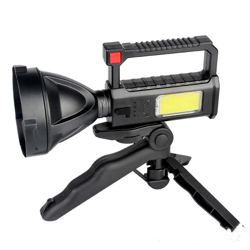 Portable High-Power Fishing and Camping Flashlight with Bracket