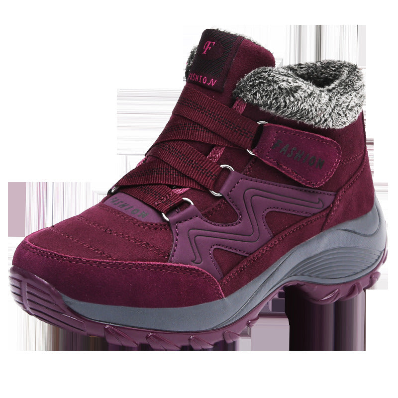 Women's Waterproof Leather Hiking Boots Non-Slip Outdoor