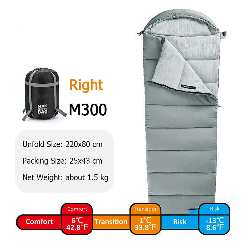 Spliceable Double Cotton Camping Sleeping Bag Portable