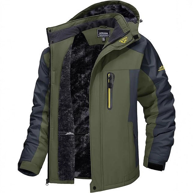 Casual Hooded Warm Cotton Coat Men