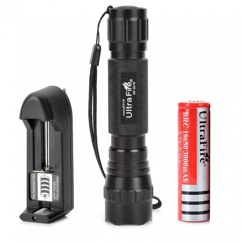 Rechargeable High-Power Long-Range LED Outdoor Flashlight