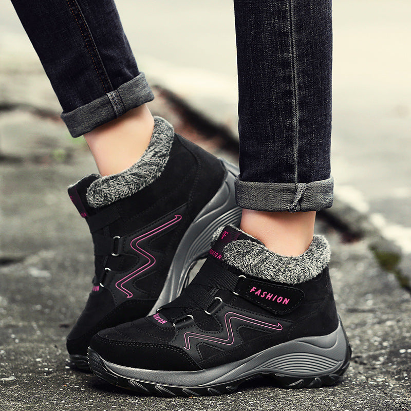 Women's Waterproof Leather Hiking Boots Non-Slip Outdoor