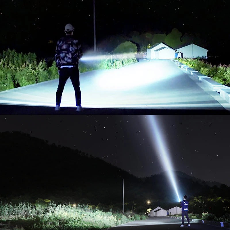 Rechargeable Super Bright LED Outdoor Flashlight with Focus