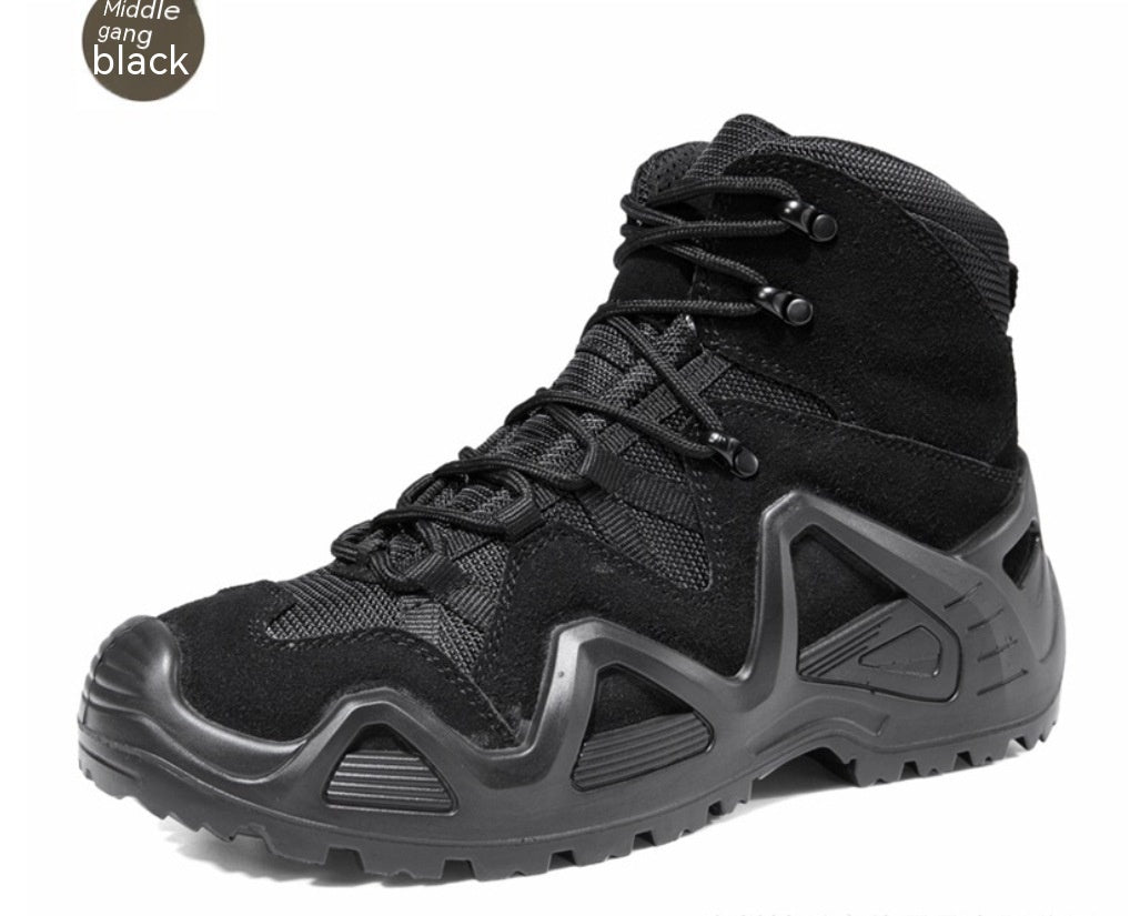 Mid-Top Military Combat Boots Outdoor Hiking & Training Shoes