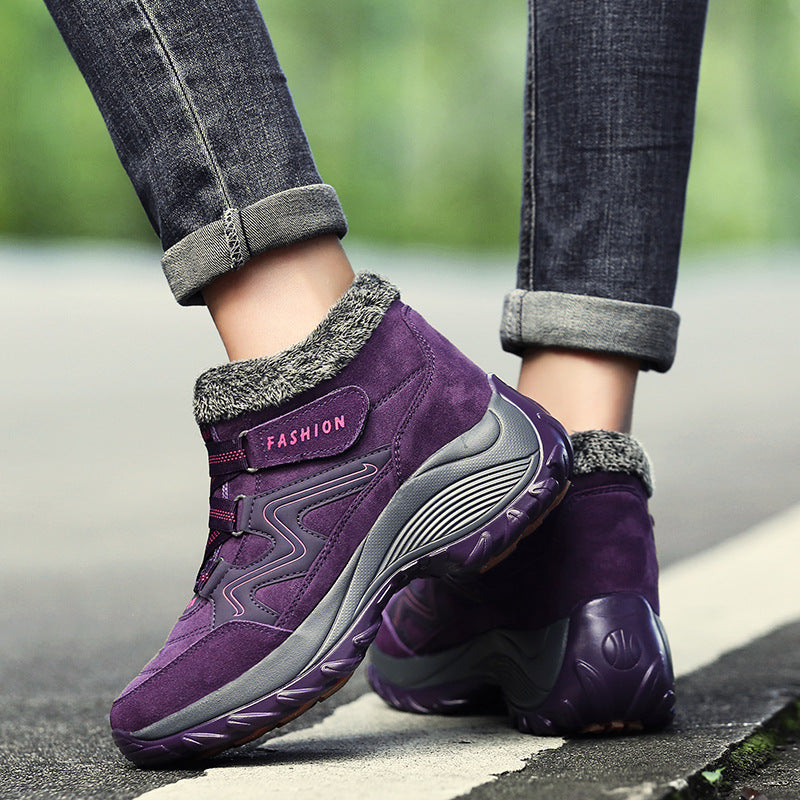 Women's Waterproof Leather Hiking Boots Non-Slip Outdoor