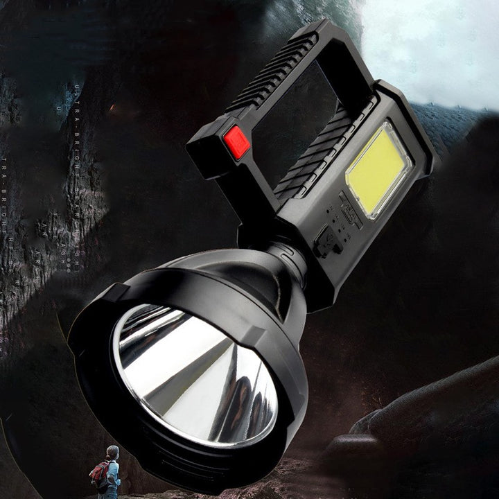 Portable High-Power Fishing and Camping Flashlight with Bracket