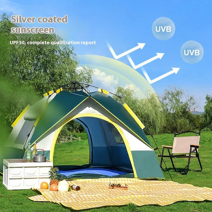 Outdoor 3-4 Person Automatic Quick-Open Camping Tent