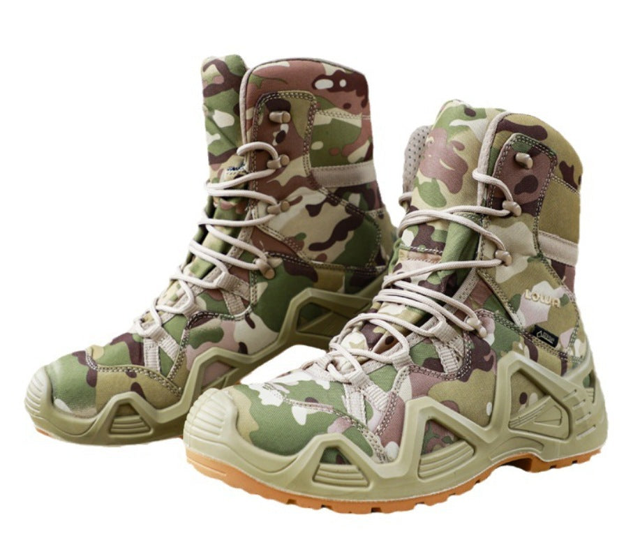 Mid-Top Military Combat Boots Outdoor Hiking & Training Shoes